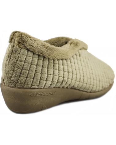 Pantofole per Donna VUL-LADI ZAPATILLAS CASA VULLADI MUJER ALASKA BEIGE