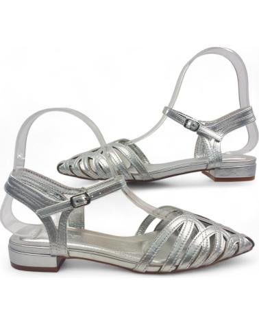 Sandálias de Mulher TIMBOS SANDALIA TACON FIESTA DE MUJER PLATA PLATEADO