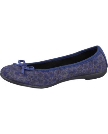 Bailarinas de Mujer VUL-LADI VULLADI SERRAJE MANOLETINA FLORES AZUL