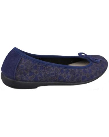 Bailarinas de Mujer VUL-LADI VULLADI SERRAJE MANOLETINA FLORES AZUL