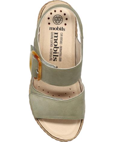 Sandalen für Damen MEPHISTO NASMA NUBUCK KAKI KAKI