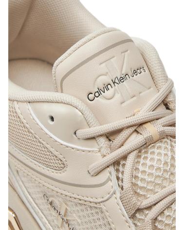 Esportes  de Mulher CALVIN KLEIN ZAPATILLAS RETRO TENNIS LOW LACE MH ML MTL BEIG BEIGE