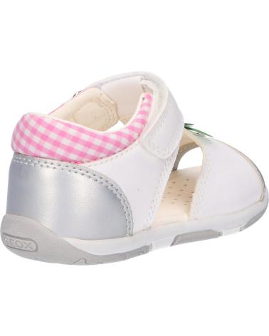 Sandali per Bambina GEOX B020YB 054AJ B SANDAL TAPUZ C0007 WHITE-SILVER