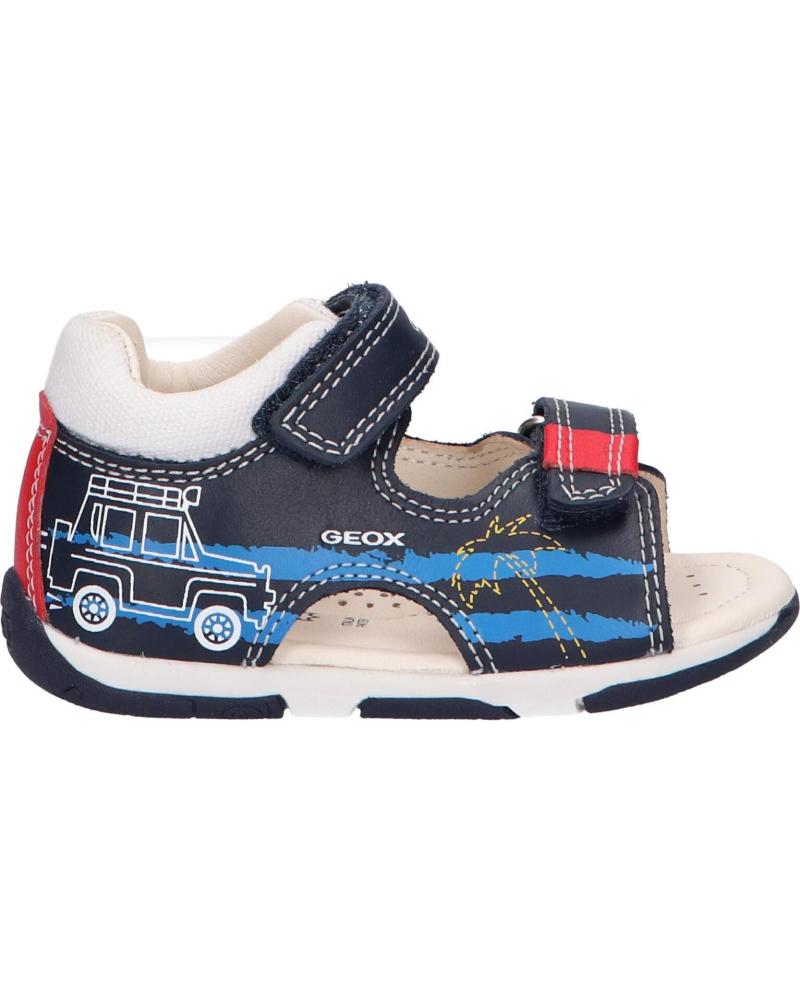 Sandalen für Junge GEOX B150XC 08510 B SANDAL TAPUZ C0735 NAVY-RED