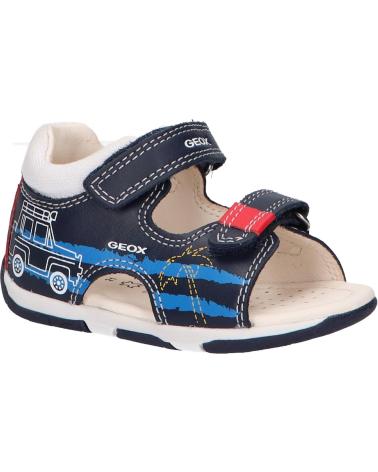 Sandalen für Junge GEOX B150XC 08510 B SANDAL TAPUZ C0735 NAVY-RED