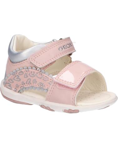 Sandali per Bambina GEOX B1538A 010AJ B SANDAL NICELY C0514 PINK-SILVER
