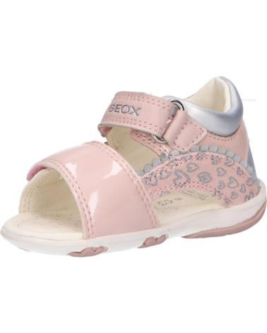 Sandali per Bambina GEOX B1538A 010AJ B SANDAL NICELY C0514 PINK-SILVER
