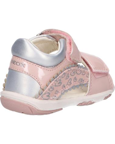 Sandali per Bambina GEOX B1538A 010AJ B SANDAL NICELY C0514 PINK-SILVER