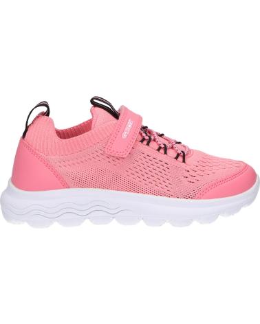 Sportivo per Bambina GEOX J26GYB 06KBC J SPHERICA C7G9B CORAL-BLACK