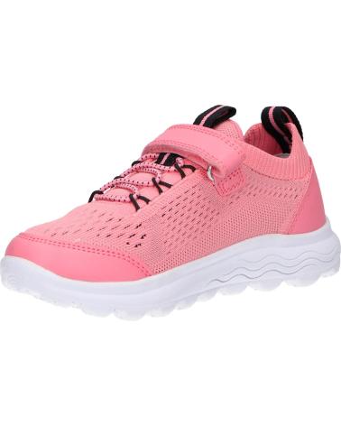 Sportivo per Bambina GEOX J26GYB 06KBC J SPHERICA C7G9B CORAL-BLACK