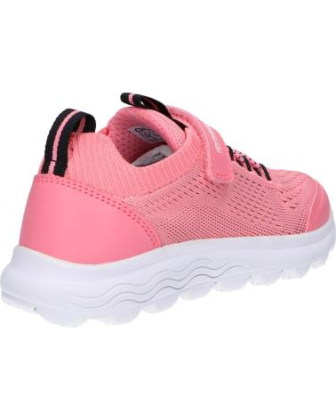Sportivo per Bambina GEOX J26GYB 06KBC J SPHERICA C7G9B CORAL-BLACK