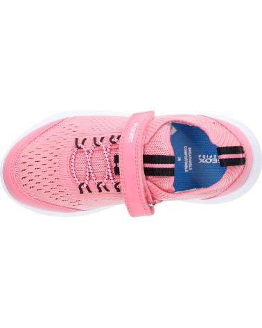 Sportivo per Bambina GEOX J26GYB 06KBC J SPHERICA C7G9B CORAL-BLACK