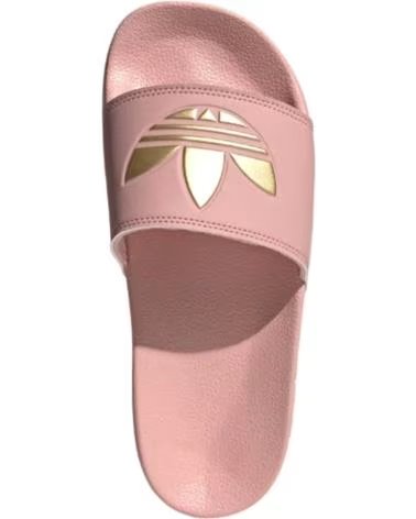 CHINELOS ADIDAS ADILETTE LITE ROSA COM TREFOIL DOURADO WONMAU-WON