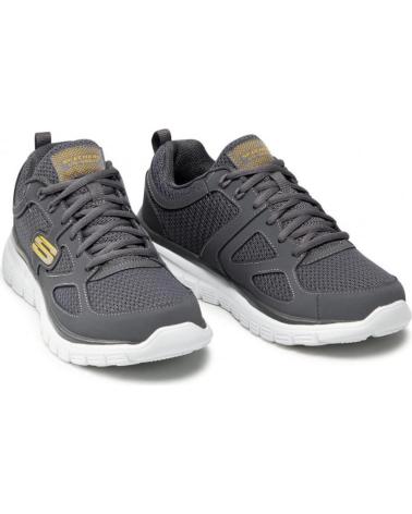 SKECHERS ZAPATILLAS BURNS HOMBRE 52635-CHAR GRIS