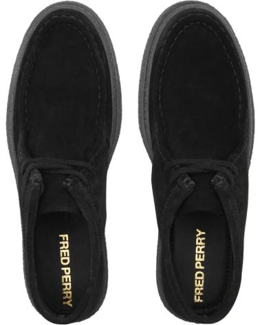 Bottines pour Homme FRED PERRY DAWSON MID SUEDE B4351 - 41 BLACK