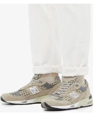 Esportes  de Homem NEW BALANCE M991HT MADE IN ENGLAND HARRIS TWEED - 42 BEIGE