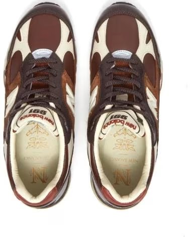 Esportes  de Homem NEW BALANCE M991GBI- MADE IN ENGLAND - 45 BROWN