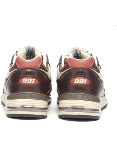 Esportes  de Homem NEW BALANCE M991GBI- MADE IN ENGLAND - 45 BROWN