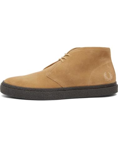 Stivaletti per Uomo FRED PERRY HAWLEY SUEDE B4361 WARM STONE - 40 BROWN