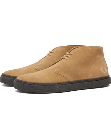 Stivaletti per Uomo FRED PERRY HAWLEY SUEDE B4361 WARM STONE - 40 BROWN
