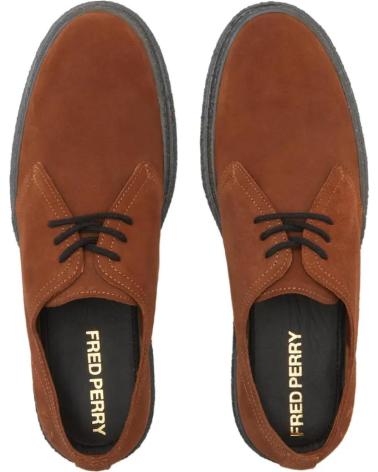 Schuhe für Herren FRED PERRY LINDEN SUEDE B4360 GINGER - 40 BROWN