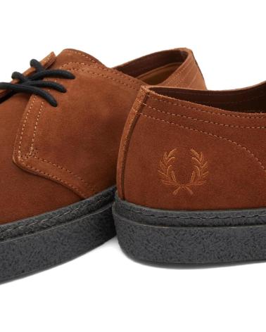 Schuhe für Herren FRED PERRY LINDEN SUEDE B4360 GINGER - 40 BROWN
