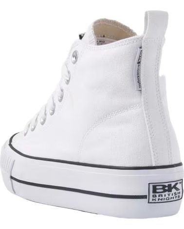 Sportschuhe für Damen  BOTIN DE LONA CON CORDONERAS Y PLATAFORMA BLANCO