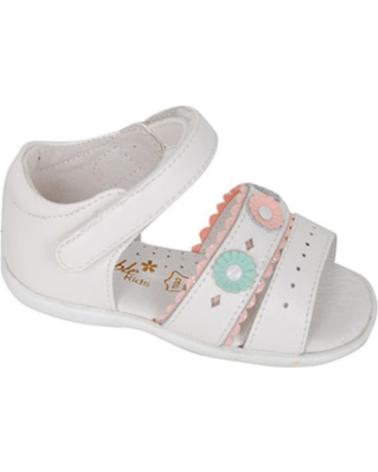 girl Sandals BUBBLE BOBBLE SANDALIA VELCRO BUBBLE PARA NINA C615 COLOR BLANCO