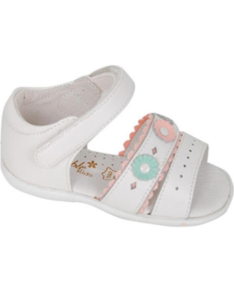 girl Sandals BUBBLE BOBBLE SANDALIA VELCRO BUBBLE PARA NINA C615 COLOR BLANCO