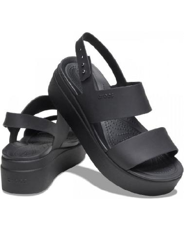 Sandalen für Damen CROCS BROOKLYN LOW WEDGE 206453 NEGRO