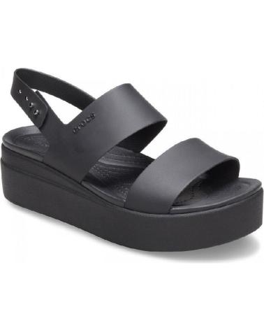 Sandalen für Damen CROCS BROOKLYN LOW WEDGE 206453 NEGRO