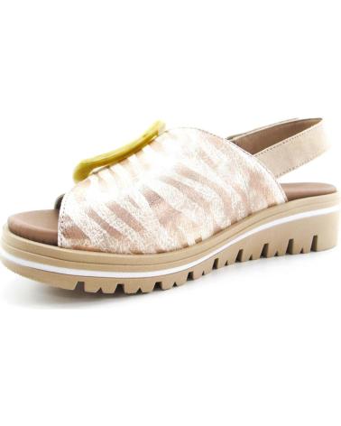 Sandalias de Mujer PIESANTO SANDALIA VELCRO BEIGE