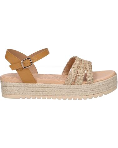 Sandales pour Femme MTNG 59625 C56052 TRENZA JUTE NATURAL CHAMPAGNE - EMPOLVADO CUERO