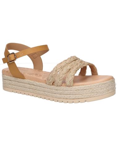 Sandalias de Mujer MTNG 59625 C56052 TRENZA JUTE NATURAL CHAMPAGNE - EMPOLVADO CUERO