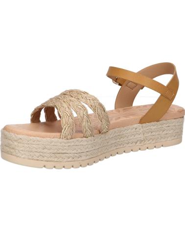 Sandalias de Mujer MTNG 59625 C56052 TRENZA JUTE NATURAL CHAMPAGNE - EMPOLVADO CUERO