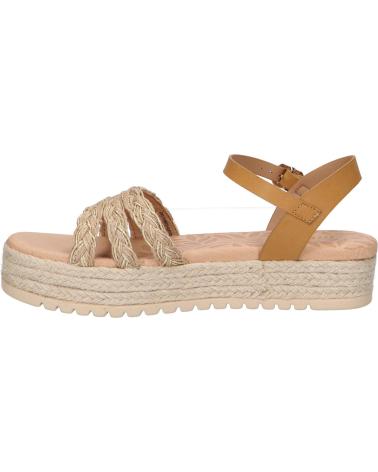 Sandalias de Mujer MTNG 59625 C56052 TRENZA JUTE NATURAL CHAMPAGNE - EMPOLVADO CUERO