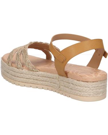 Sandalias de Mujer MTNG 59625 C56052 TRENZA JUTE NATURAL CHAMPAGNE - EMPOLVADO CUERO