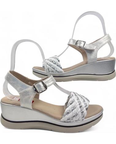 Woman Sandals TIMBOS SANDALIA CUNA COMODA MUJER PLATA 130117 PLATEADO