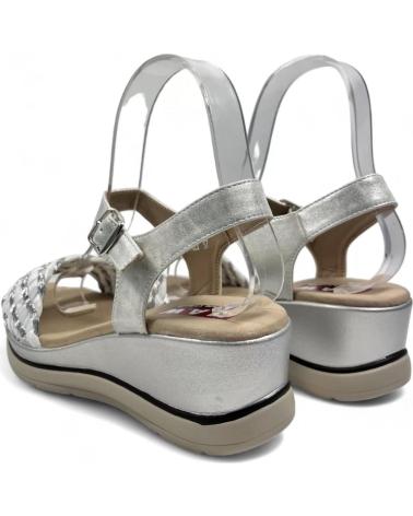 Woman Sandals TIMBOS SANDALIA CUNA COMODA MUJER PLATA 130117 PLATEADO