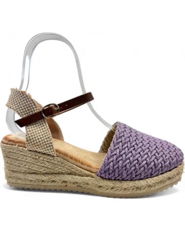Woman Sandals TIMBOS SANDALIA CUNA ESPARTO MUJER 130089 MORADO