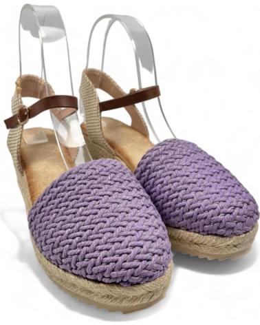 Woman Sandals TIMBOS SANDALIA CUNA ESPARTO MUJER 130089 MORADO