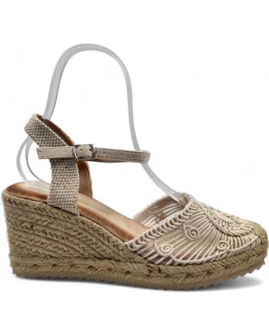 Woman Sandals TIMBOS SANDALIA CUNA ESPARTO MUJER 130085 BEIGE