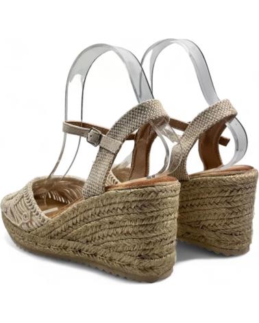 Woman Sandals TIMBOS SANDALIA CUNA ESPARTO MUJER 130085 BEIGE