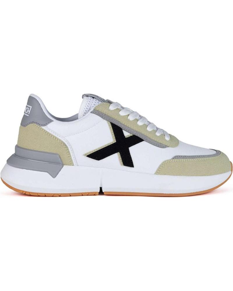 Deportivas-De-Hombre-MUNICH-ZAPATILLAS-CASUAL-BLANCO