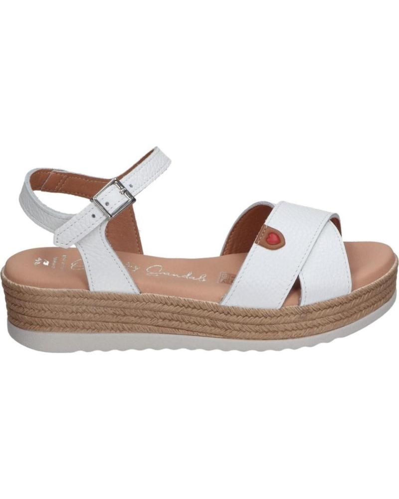 Woman Sandals RIVERA SANDALIA PLATAFORMA PARA CHICA 5530 COLOR BLANCO