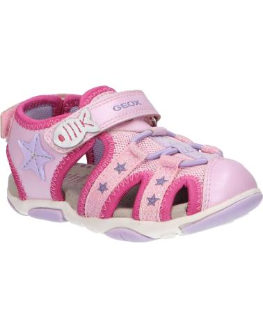 Sandali per Bambina GEOX  B250ZA 0AJGN B SANDAL AGASIM C8057 LT PINK-LILAC ROSA