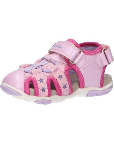 Sandali per Bambina GEOX  B250ZA 0AJGN B SANDAL AGASIM C8057 LT PINK-LILAC ROSA