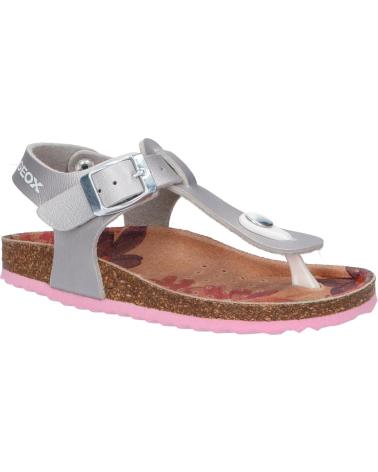 Sandalen für Mädchen GEOX J258MB 000NF J ADRIEL C1007 SILVER PLATA