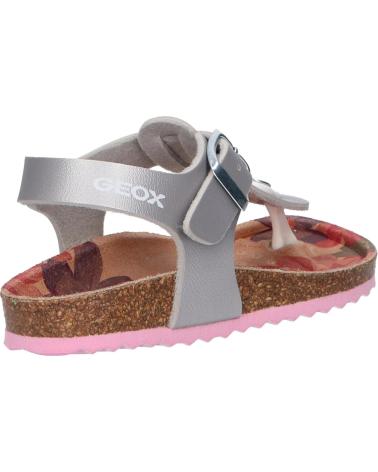 Sandalen für Mädchen GEOX J258MB 000NF J ADRIEL C1007 SILVER PLATA