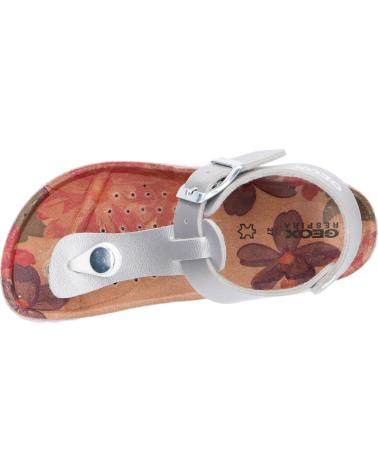 Sandalen für Mädchen GEOX J258MB 000NF J ADRIEL C1007 SILVER PLATA
